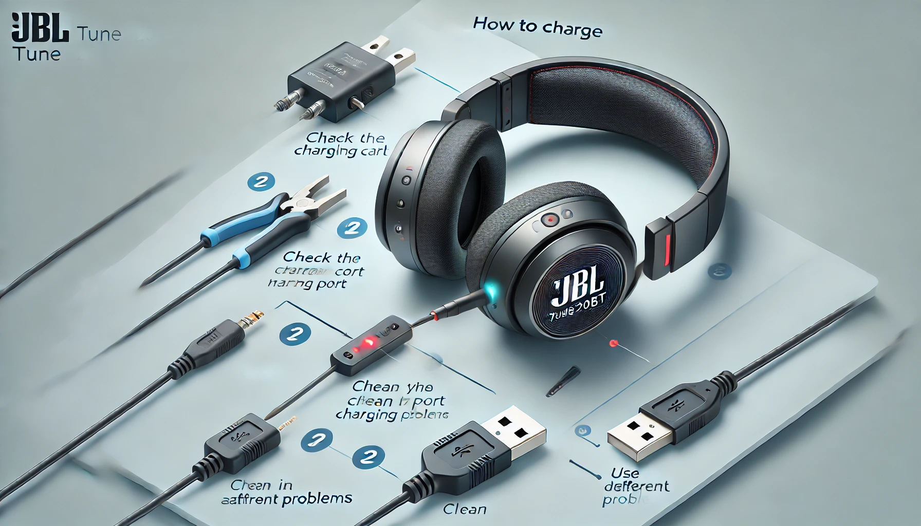 How To Charge JBL Tune 720BT | Fix Not Charging Issue